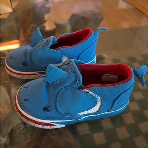 Sz 5 Toddler Asher V Shark Vans Slip-Ons